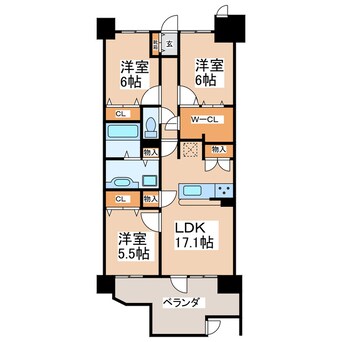 間取図 アルファスマート九品寺