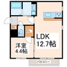 ARAYNA大江 1LDKの間取り