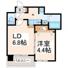 S-FORT保田窪 1LDKの間取り