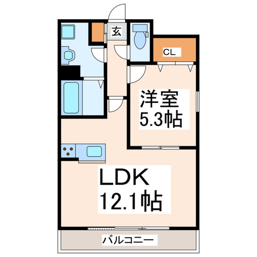 間取図 クロノス25上熊本