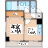 フォーエス新水前寺 1DKの間取り