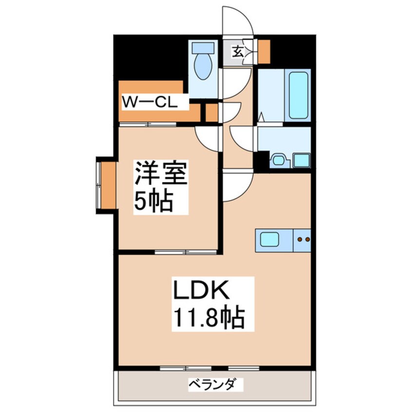 間取図 フィエスタ水前寺