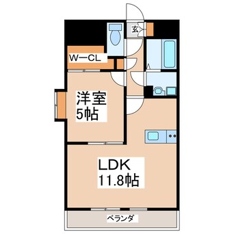 間取図 フィエスタ水前寺