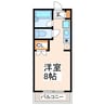 ハウベスト壱番館上熊本 1Rの間取り