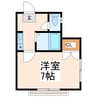 ロフト九品寺 1Kの間取り