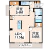 熊本市電Ａ系統<熊本市交通局>/水前寺公園駅 徒歩5分 3階 1年未満 2LDKの間取り