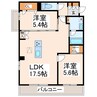 熊本市電Ａ系統<熊本市交通局>/水前寺公園駅 徒歩5分 1階 1年未満 2LDKの間取り