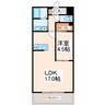 Mth GRANDE 新大江 1LDKの間取り