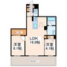ムライチ・大江プレミアム 2LDKの間取り