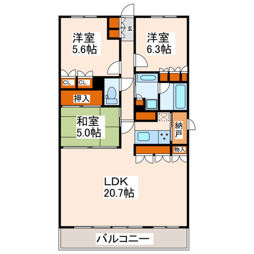 間取図 MJR新大江
