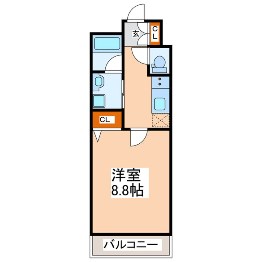 間取図 アンソレイユ月出