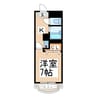 プロムナード京町台 1Kの間取り