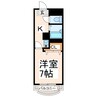 プロムナード京町台 1Kの間取り