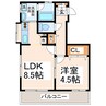 サニーライフクオン 1LDKの間取り
