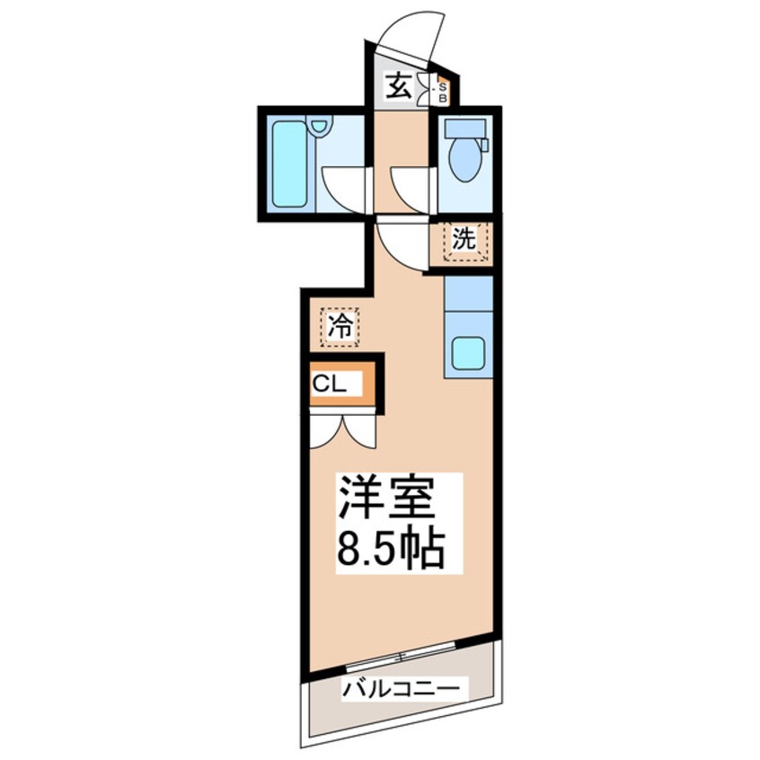 間取図 メイン熊大北