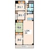 サンロードシティマンション 4LDKの間取り