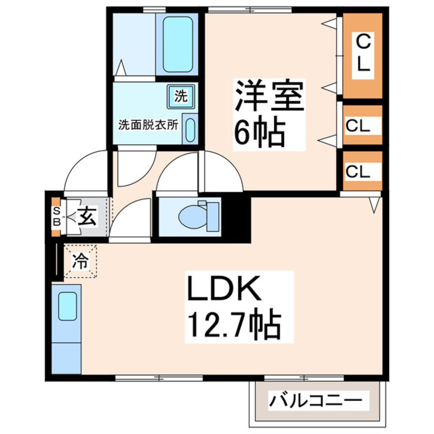間取図 オークスドュール・ウルゲ