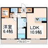 熊本市営バス/身障者福祉センター前 徒歩5分 3階 築11年 1LDKの間取り