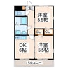 産交バス（熊本市）/龍田小学校前 徒歩1分 1階 築17年 2DKの間取り