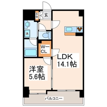 間取図 クイーンズ藤崎表参道