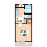 エスポアール出水 1Kの間取り