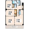 ハクベリーズ南千反 3LDKの間取り