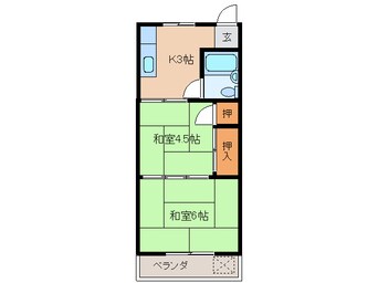 間取図 コーポラス占星輝5
