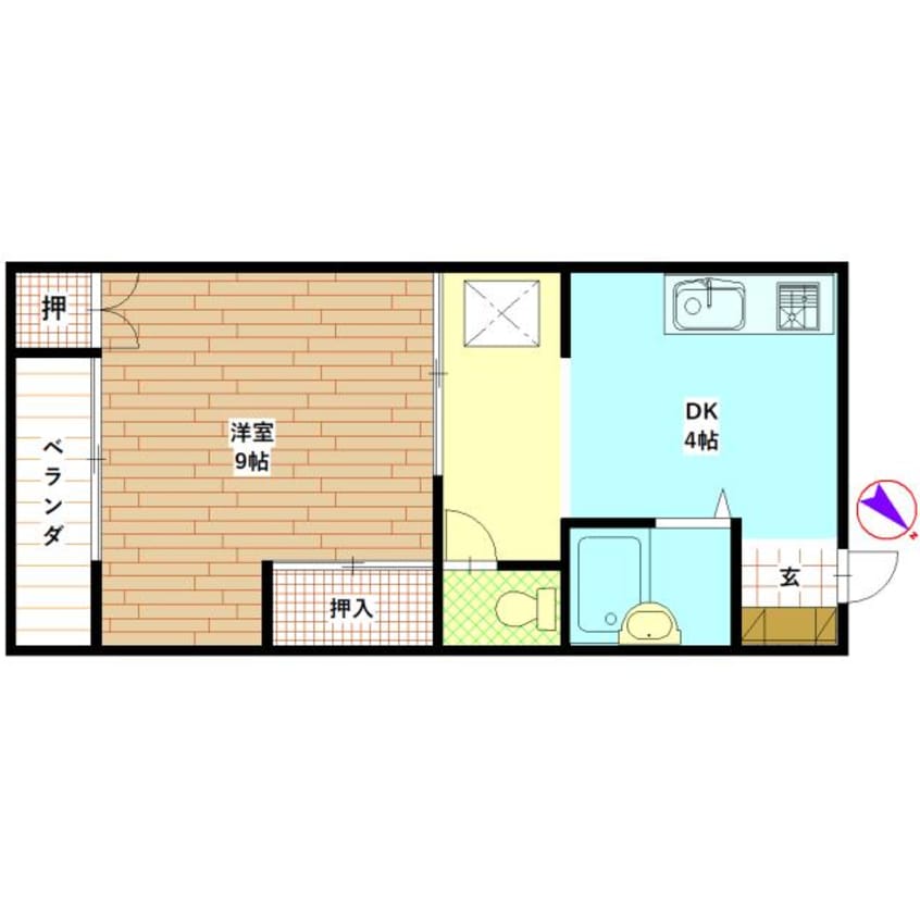 間取図 コーポラス占星輝5