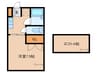 サンハイツ都城 1Kの間取り