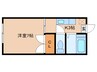 コーポ杉田 1Kの間取り