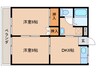 リバーサイド自由ヶ丘 2DKの間取り
