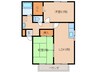 TKIフラット 2LDKの間取り