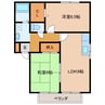 TKIフラット 2LDKの間取り