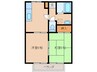 アメニティK 2DKの間取り