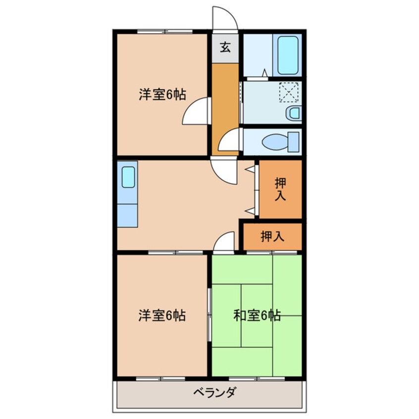 間取図 コーポひだか