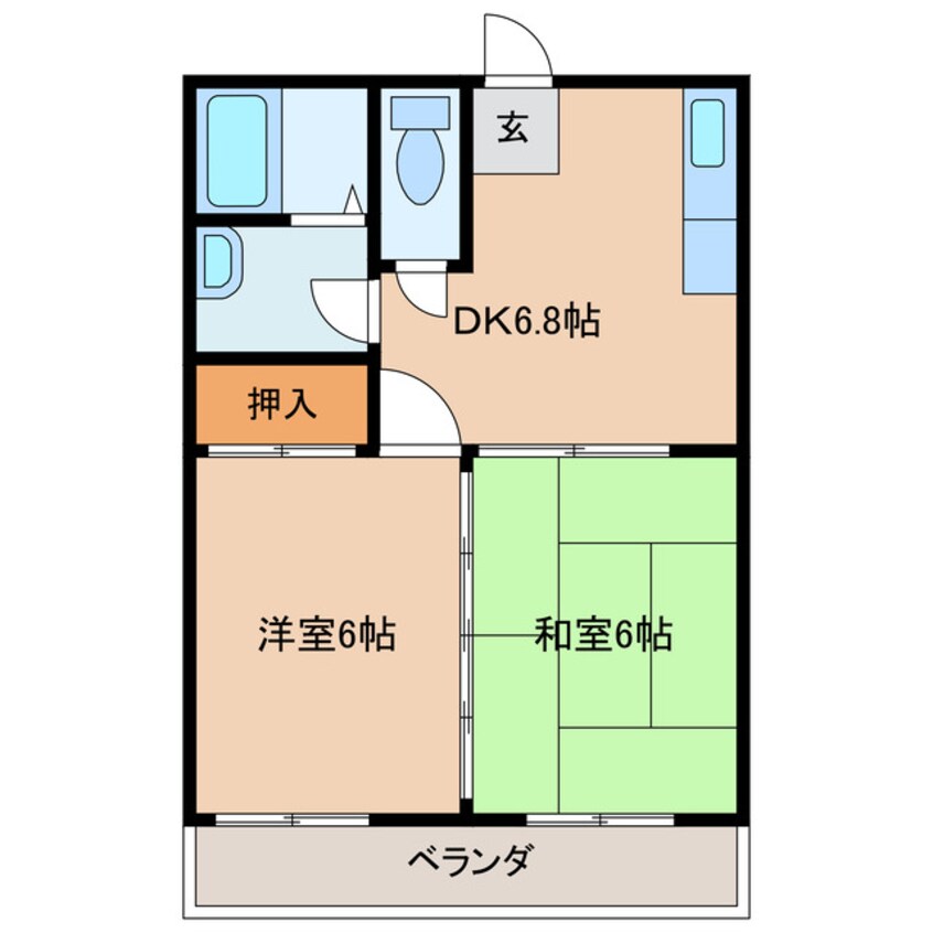 間取図 ロイヤルコーポⅡ