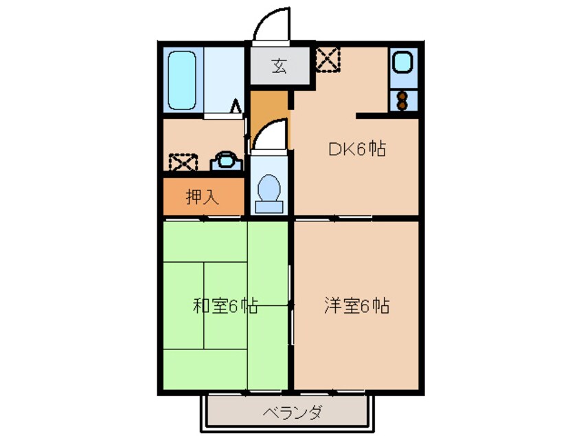 間取図 ハイツ・マイグリーン