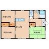 黒木貸家　（郡元） 3LDKの間取り