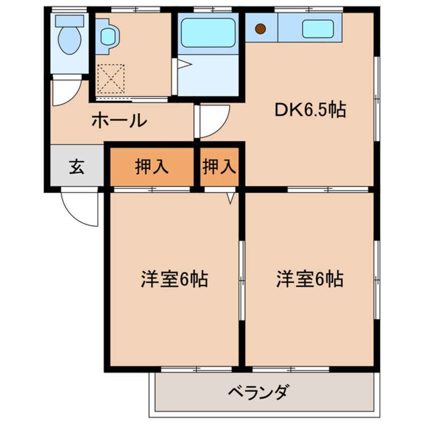 間取図 クローバーⅠ・Ⅱ
