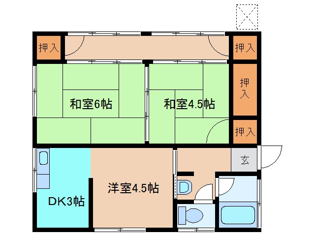 間取り図 高嶋貸家
