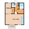 ユキ・コーポ 1LDKの間取り