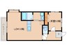 あいらんど早水 1LDKの間取り