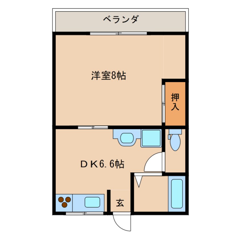 間取図 コーポあやめ