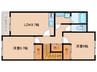 トゥインクル 2LDKの間取り