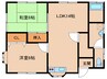 田上貸家７号棟 2LDKの間取り