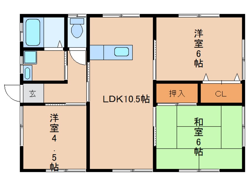 間取図 柳田貸家Ⅱ