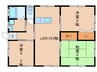 柳田貸家Ⅱ 3LDKの間取り