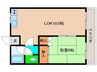 メゾンコスモス 1LDKの間取り