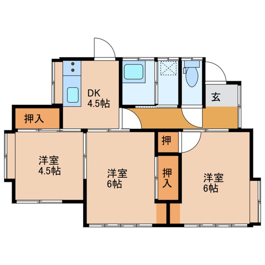 間取図 内田貸家