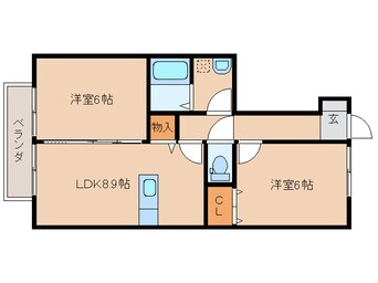 間取図 セジュール・永野2011　Ｂ棟